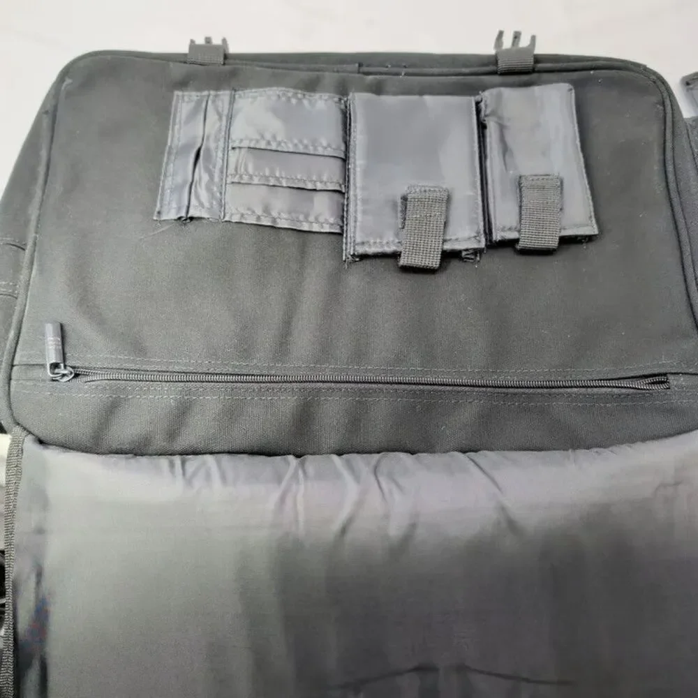 Google Laptop Bag Messenger Briefcase Black Embroidered Logo Promo New Polyester
